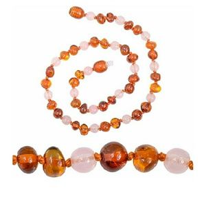 Raw Baltic Amber teething necklace